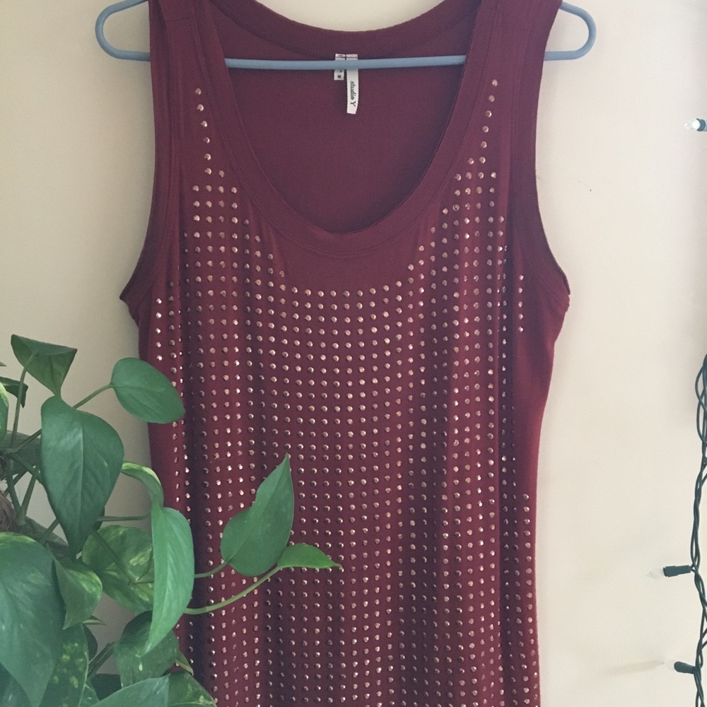 Beaded tank top